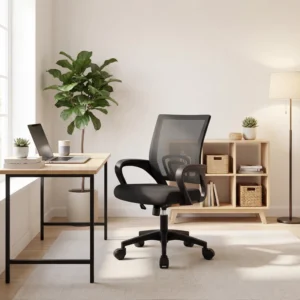 Ergonomic Swivel Home Office Chair Adjustable Lumbar Support, Height, and Tilt Function